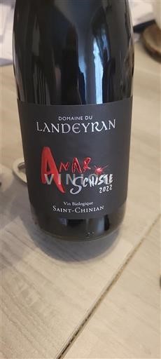 Vini Rouge sec Anar Schiste Domaine Landeyran 2022 Francia Linguadoca Saint-Chinian AOC
