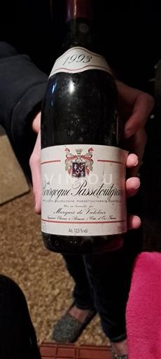Burgundi Bourgogne-passetoutgrain Marquis de Valclair 1993