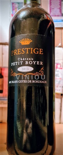 Bordeaux Blaye-Côtes-de-Bordeaux Prestige Petit Boyer 2014