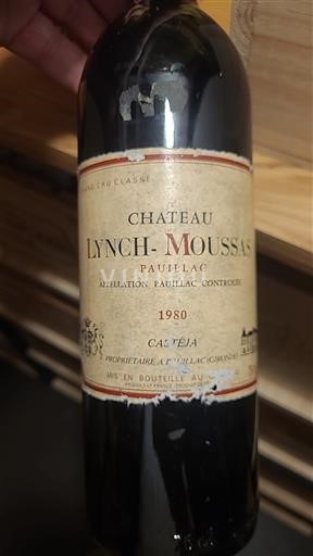 Bordeaux Pauillac Grand Cru Château Lynch-Moussas 1980