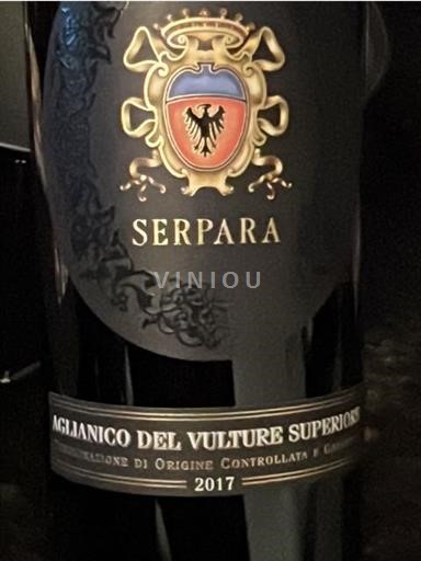 Базиліката Аglianico del Vulture Superiore Serpara 2017
