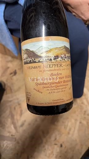 Baden Weingut Köpfer-Grün Kirchhofener Höhle 2017