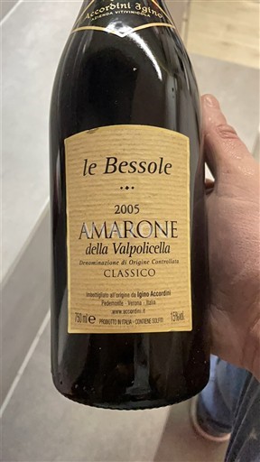Венето Амароне делла Вальполічелла Le Bessole 2005