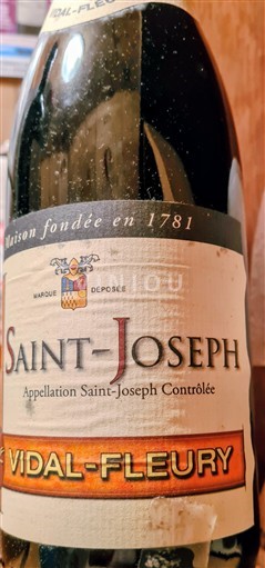 Vallée du Rhône Saint-Joseph Saint Joseph Vidal Fleury 2011