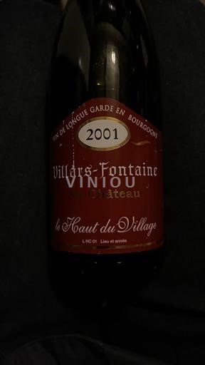 Borgonha Não especificado Château Villars-Fontaine Le Haut du Village 2001