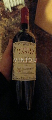 Vin Rouge sec Primitivo Doppio Passo 2024 Itali Pulia Primitivo di Pulia IGT