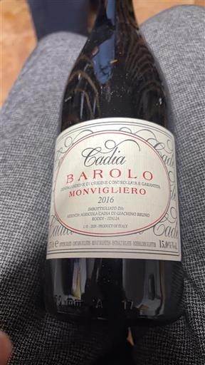 Piëmont Barolo Cadia Monvigliero 2016