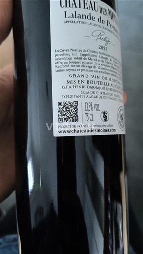 Bordeaux Lalande-de-Pomerol Château S Moines Prestige 2023