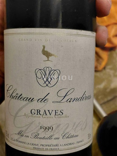 Bordeaux Graves Château Landiras 1999