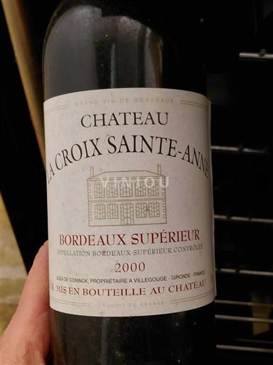 Bordeaux Bordeaux superiore Château La Croix Sainte-Anne 2000