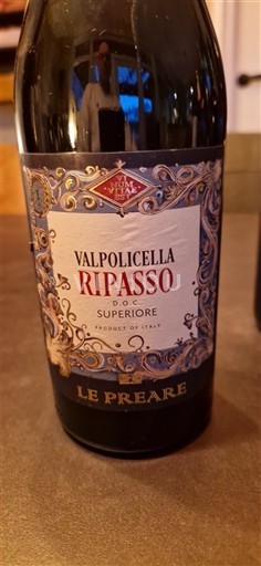Vénétie Valpolicella Ripasso Le Preare Non Millésimé