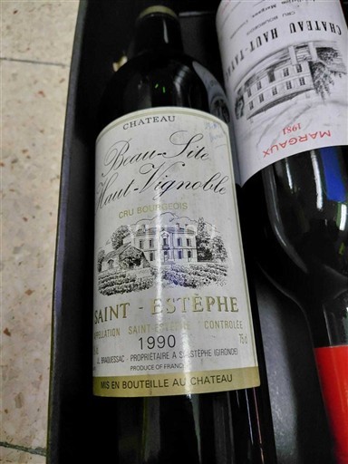 Bordeaux Saint-Estèphe Château Beau-Site Haut-Vignoble 1990