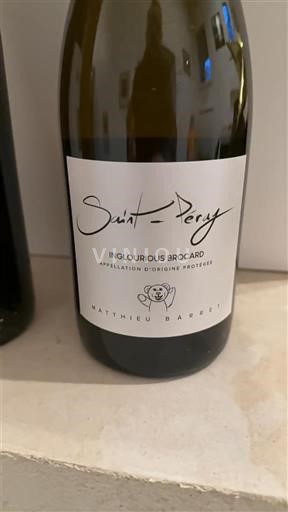 Vinhos Blanc sec Inglourious Brocard Matthieu Barret 2023 França Vale do Ródano Saint-Péray AOC