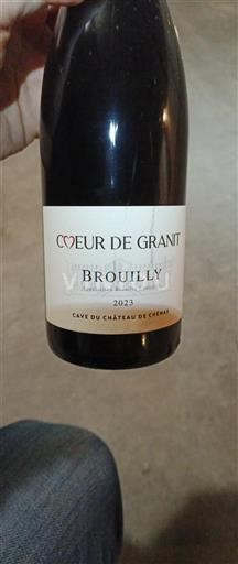 Beaujolais Brouilly Château Cave du Château de Chenas Cœur de Granit 2023
