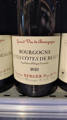 Бургундія Не вказано Domaine Berger Père & Fils 2023