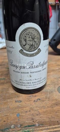 Burgundi Bourgogne-passetoutgrain Les Caves des Hautes-Côtes Spéciale 1991
