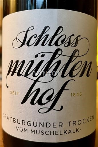 Рейнгау Schloss Mühlerhof Spätburgunder Trocken vom Muschelkalk 2024