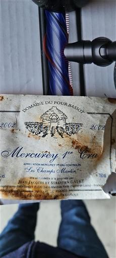 Burgundy Mercurey Premier Cru Domaine Four Basset Les Champs Martin 2002