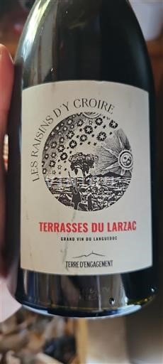 Vinhos Rouge sec Les Raisins d'Y Croire 2019 França Languedoque Terrasses du Larzac AOC