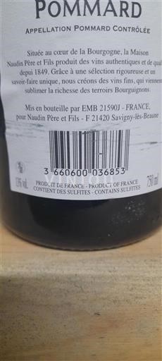 Bourgogne Pommard Naudin Père et Fils Ikke årgangsbestemt