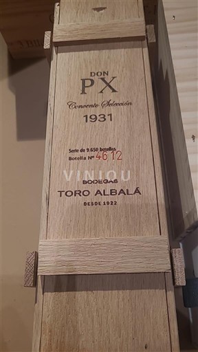 Andalusia Montilla-Moriles Bodegas Toro Albalá Don PX Convento Selección 1931