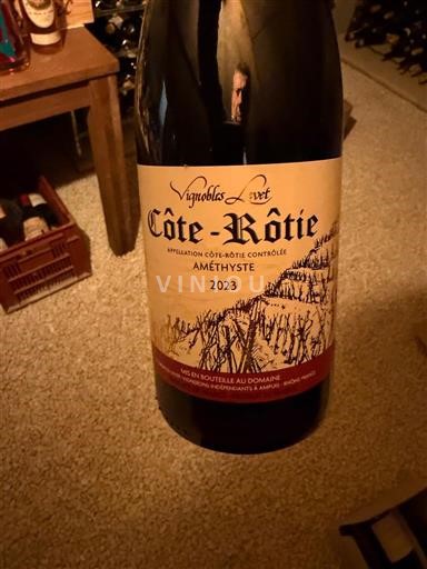 Rhônen laakso Côte-rôtie Vignobles Lust Améthyste 2023