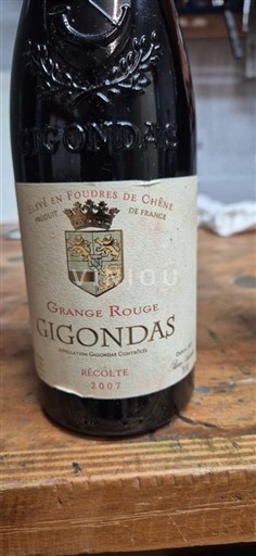 Údolí Rhôny Gigondas Grange Rouge 2007