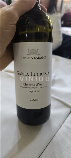 Piemonte Cisterna d'Asti Tenuta Laramè Santa Lucrezia 2020