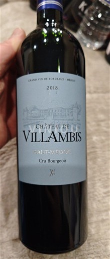 Bordeaux Haut-Médoc Château Villambis 2018