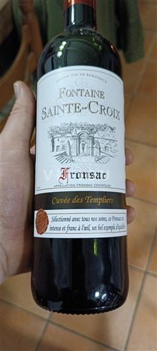 Bordeaux Fronsac Fontaine Sainte-Croix des Templiers Ei vuosikertaa