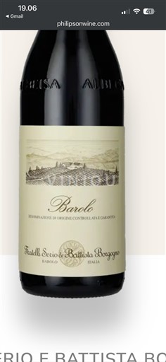 П'ємонт Бароло Fratelli Serio e Battista Borgogno 2019