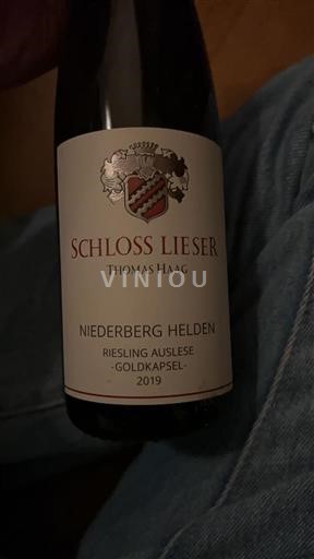 Moselle Mosel Schloss Lieser Niederberg Helden Riesling Auslese Goldkapsel 2019