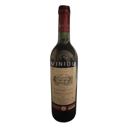 Burdeos Primeras Colinas de Burdeos Château Berthenon 2003