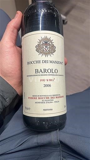 Piëmont Barolo Rocche dei Manzoni BIG ‘d BIG 2006