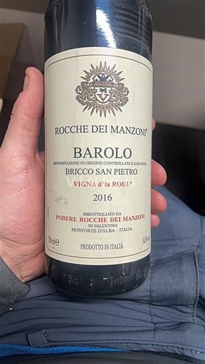 Piëmont Barolo Rocche dei Manzoni Bricco San Pietro Vigna d’la Roul 2016