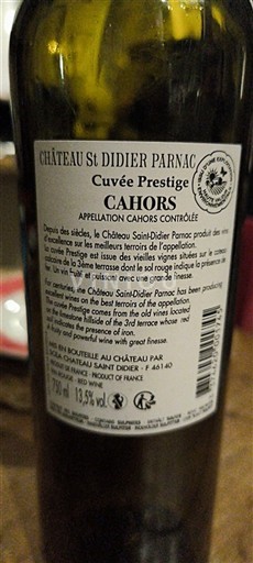 Zuidwest-Frankrijk Cahors Château St Didier Parnac Prestige Niet-geïntegreerd