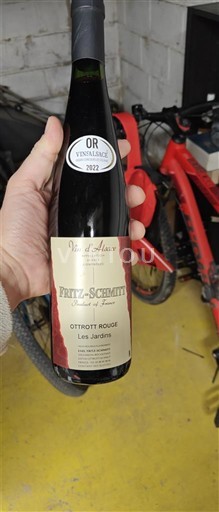 Weine Rouge sec Les Jardins Fritz-Schmitt 2021 Frankreich Elsass Vin de France