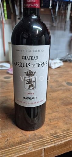 Bordeaux Margaux Grand Cru Château Marquis de Terme 2008