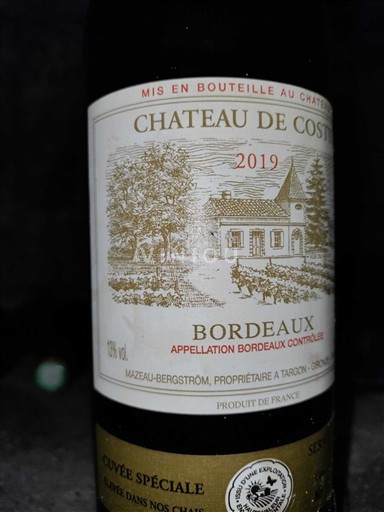 Bordeaux Château Costis Spéciale 2019