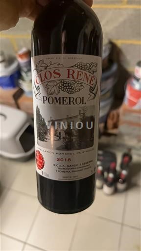 Bordeaux Pomerol Clos René 2018