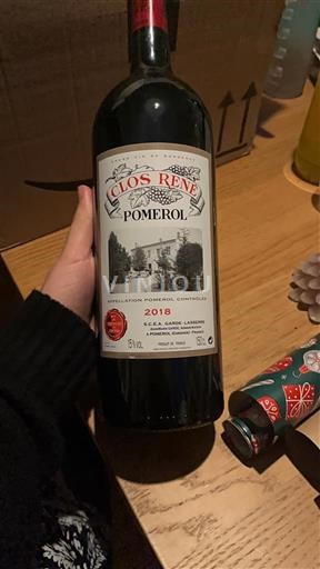 Bordeaux Pomerol Clos René 2018