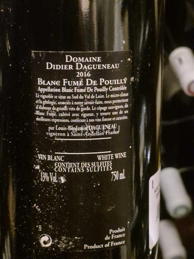 Loire Valley Unspecified Didier Dagueneau Silex 2016