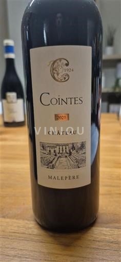 Vinos Rouge sec Château Cointes 2021 Francia Languedoc Malepère AOC