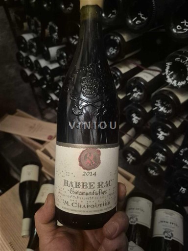 Rượu vang Rouge sec Barbe Rac M. Chapoutier 2014 Pháp Thung lũng Rhône Châteauneuf-du-pape AOC