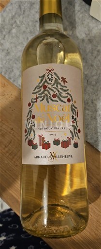 Roussillon Muscat de Rivesaltes Arnaud de Villeneuve Muscat de Noël 2023