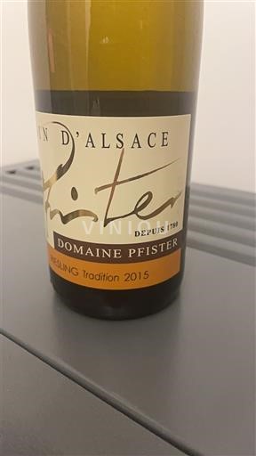 Weine Blanc sec Riesling Tradition Domaine Pfister 2015 Frankreich Elsass Vin de France
