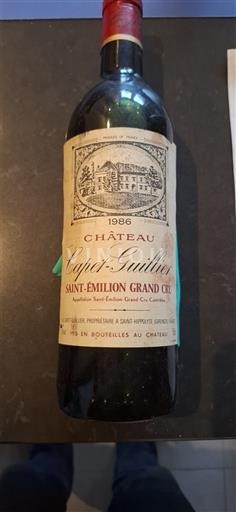 Бордо Сент-Емільйон Гран Крю Grand Cru Château Capet Guillier 1986