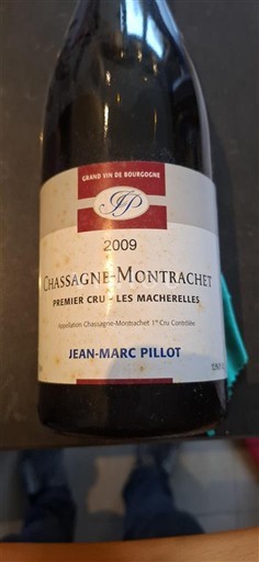 Burgundija Chassagne-Montrachet Premier Cru Jean-Marc Pillot Premier Cru Les Macherelles 2009