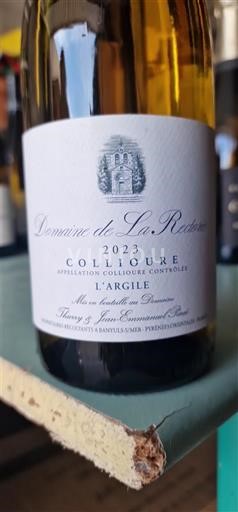 Roussillon Collioure Domaine de La Rectorie L'Argile 2023