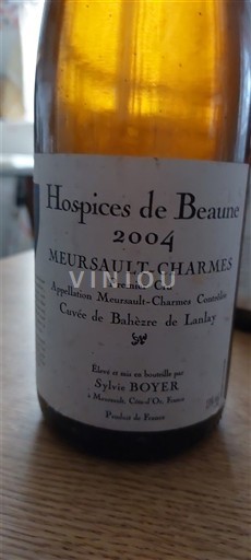 Burgundy Unspecified Premier Cru Hospices de Beaune de Bahèze de Lanlay 2004